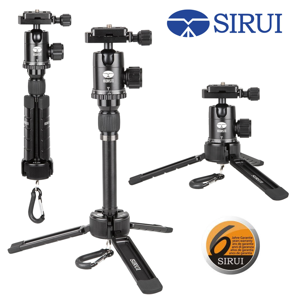 Sirui Table Top Mini Tripod Ball Head Kit Aluminum/Magnesium Black